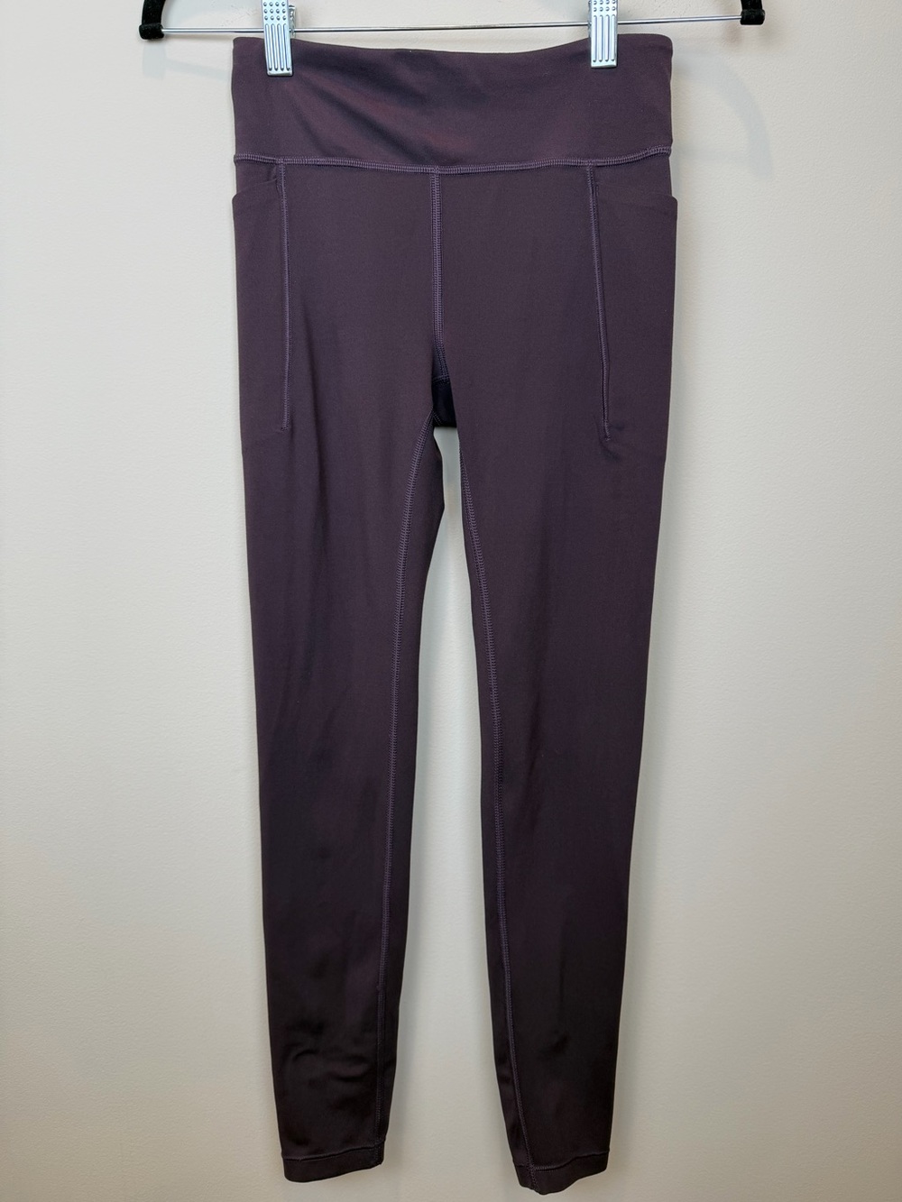 Athleta Girl High Rise Pocket Leggings L/12 Plum Purple